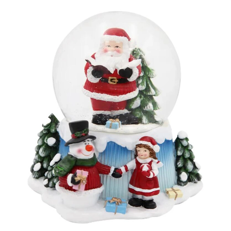 High Quality Polyresin Water Ball Christmas Glass Snow Globe