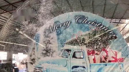 Aufblasbare Weihnachts-Schneekugelkuppel in menschlicher Größe