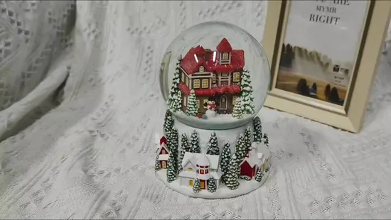 Weihnachts-Schneekugel, Kunstharz, Glas, Kristallkugel, Dekoration, Schneekugel