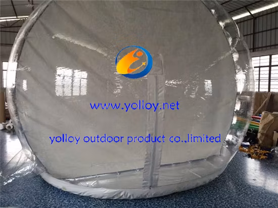 Aufblasbare Weihnachtsblasenkuppel in menschlicher Größe